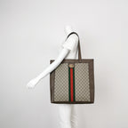 Gucci Ophidia Supreme Monogram Web Large Ophidia Vertical Tote