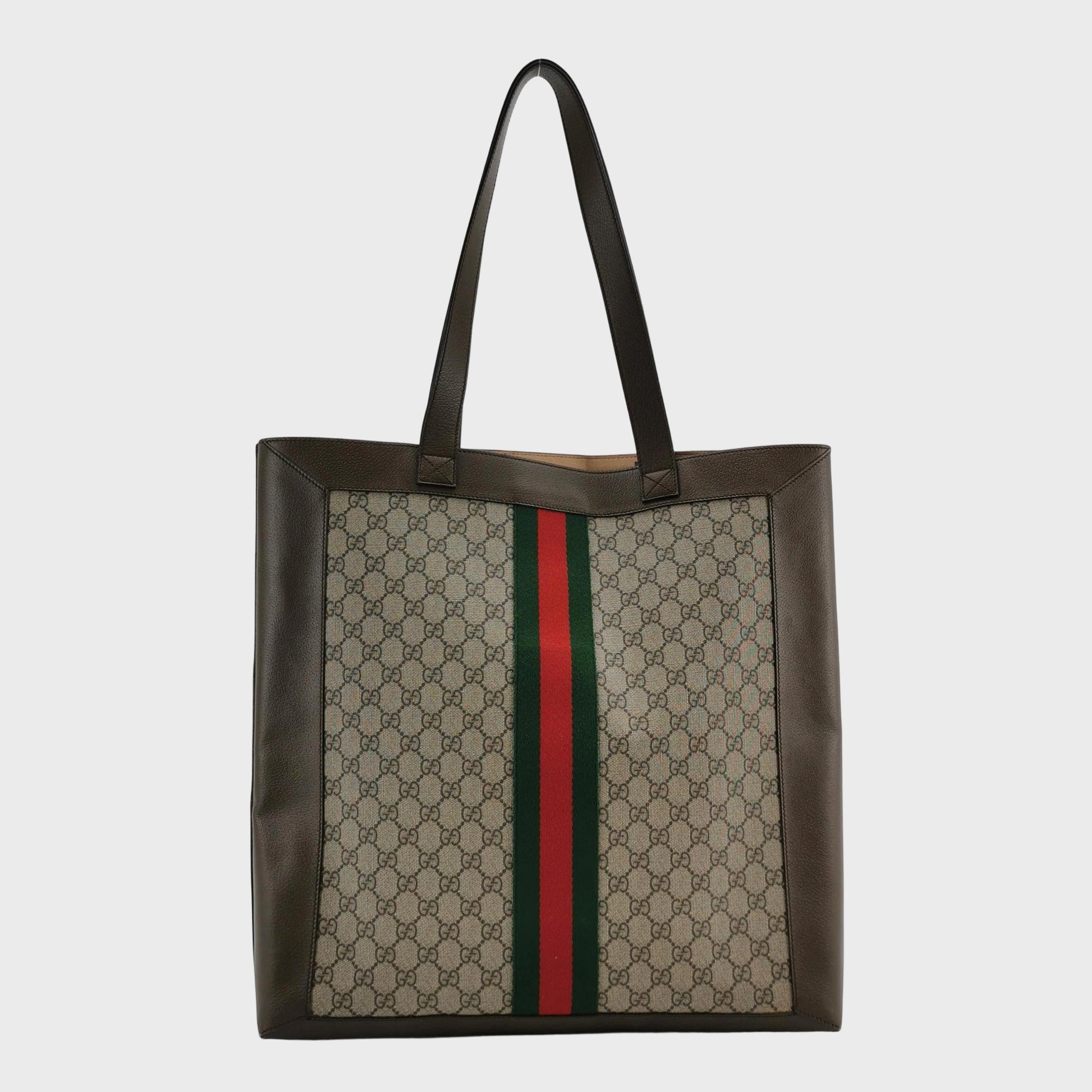 Gucci Ophidia Supreme Monogram Web Large Ophidia Vertical Tote