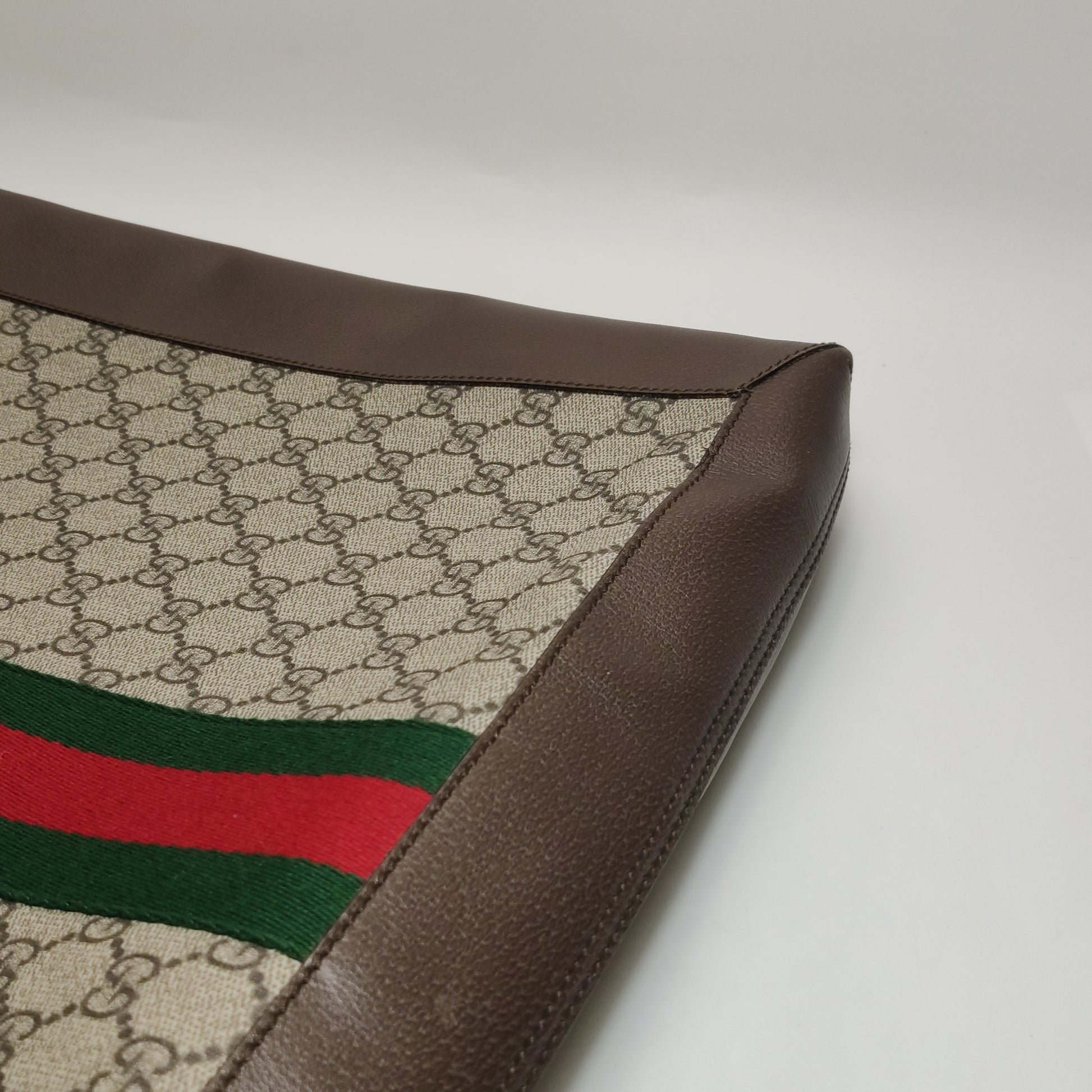 Gucci Ophidia Supreme Monogram Web Large Ophidia Vertical Tote
