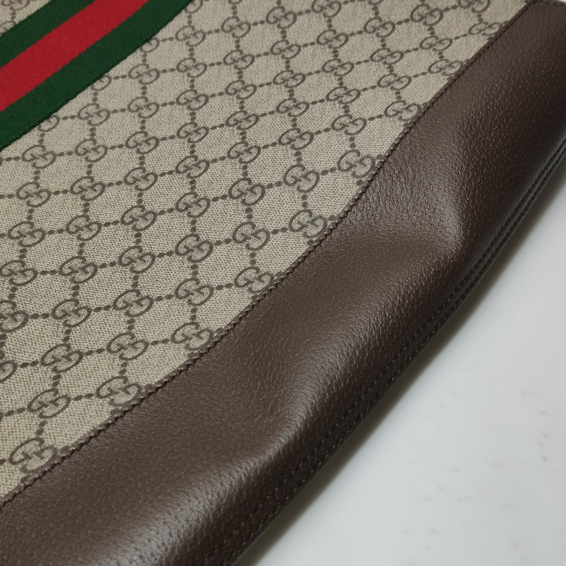 Gucci Ophidia Supreme Monogram Web Large Ophidia Vertical Tote