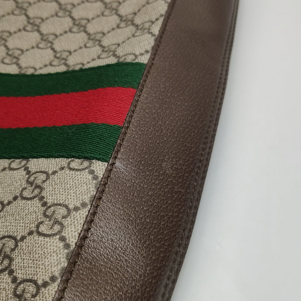 Gucci Ophidia Supreme Monogram Web Large Ophidia Vertical Tote