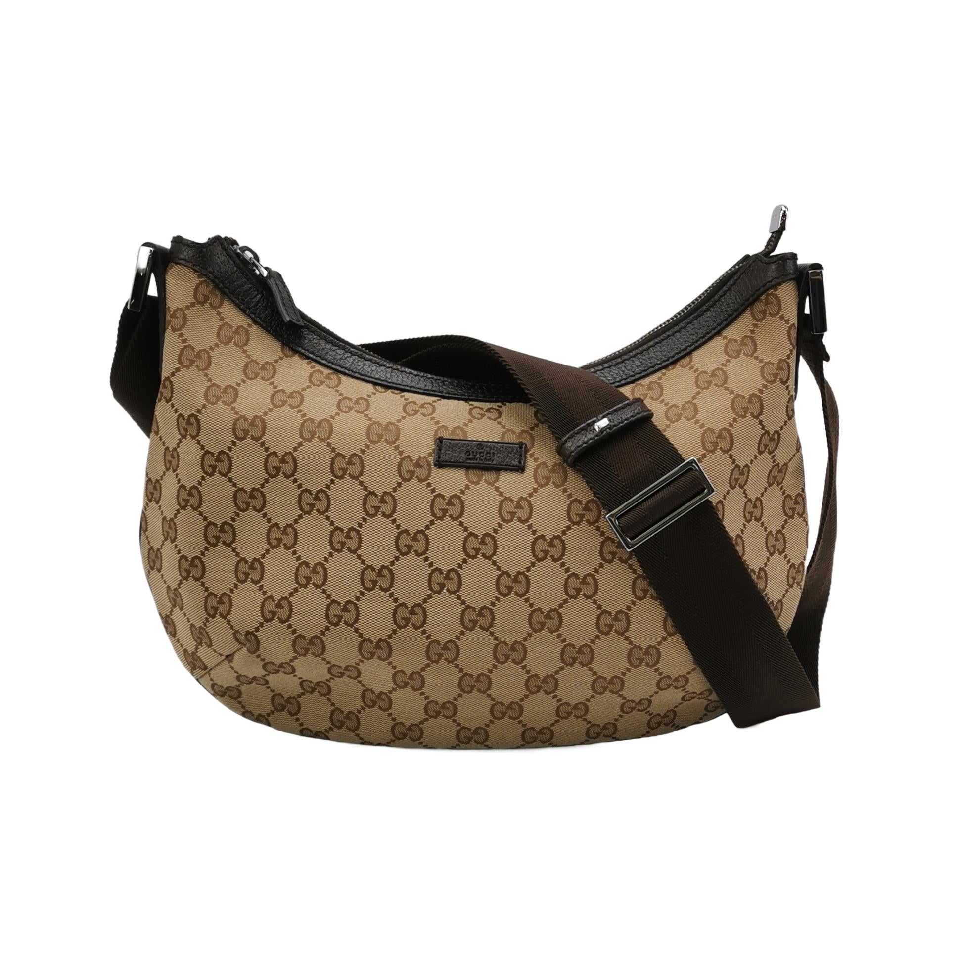 Gucci Half Moon Hobo Dark Brown Crossbody
