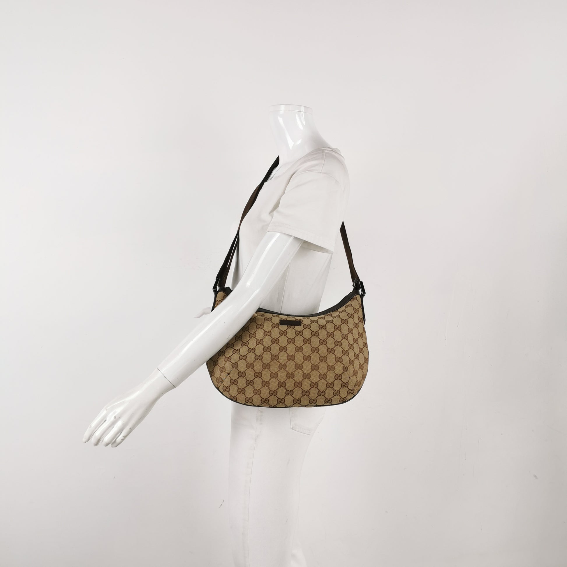Gucci Half Moon Hobo Dark Brown Crossbody