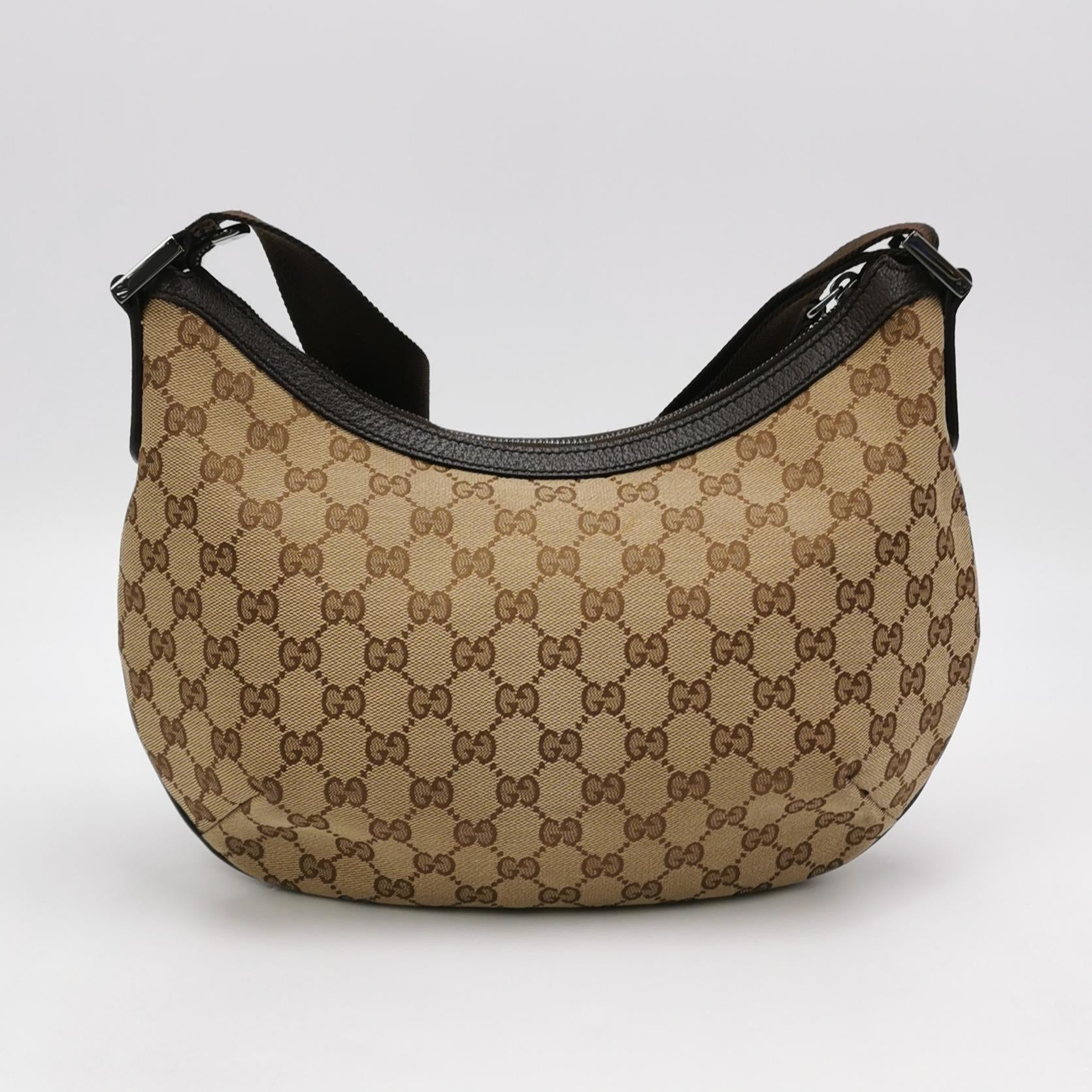 Gucci Half Moon Hobo Dark Brown Crossbody