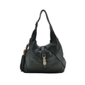 Gucci Bamboo New Jackie Hobo Grained Soft Leather Black