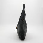 Gucci Bamboo New Jackie Hobo Grained Soft Leather Black