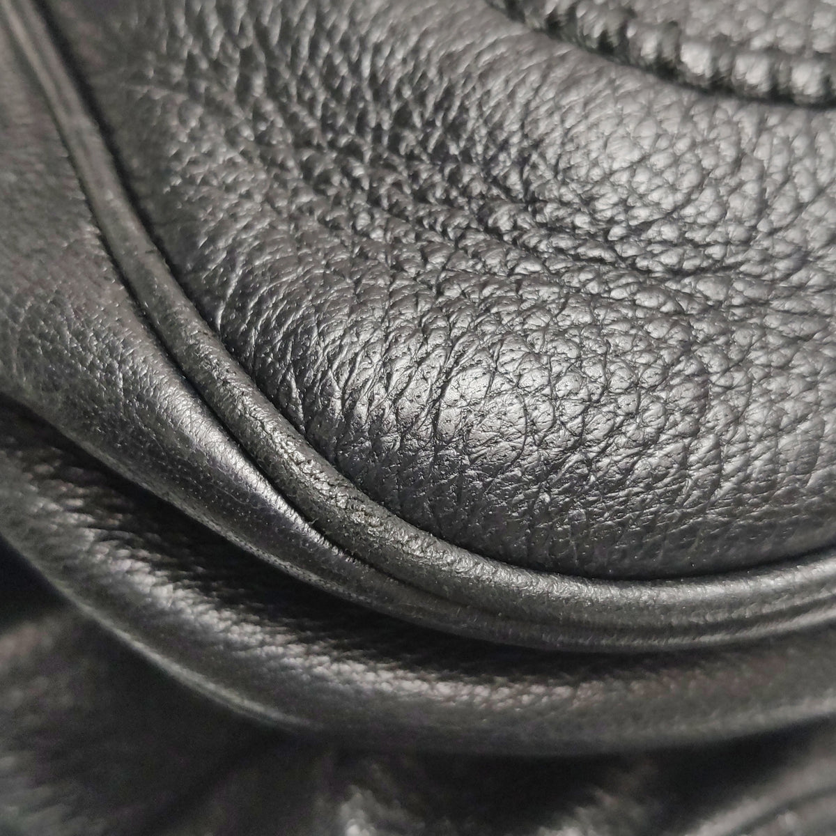 Gucci Bamboo New Jackie Hobo Grained Soft Leather Black