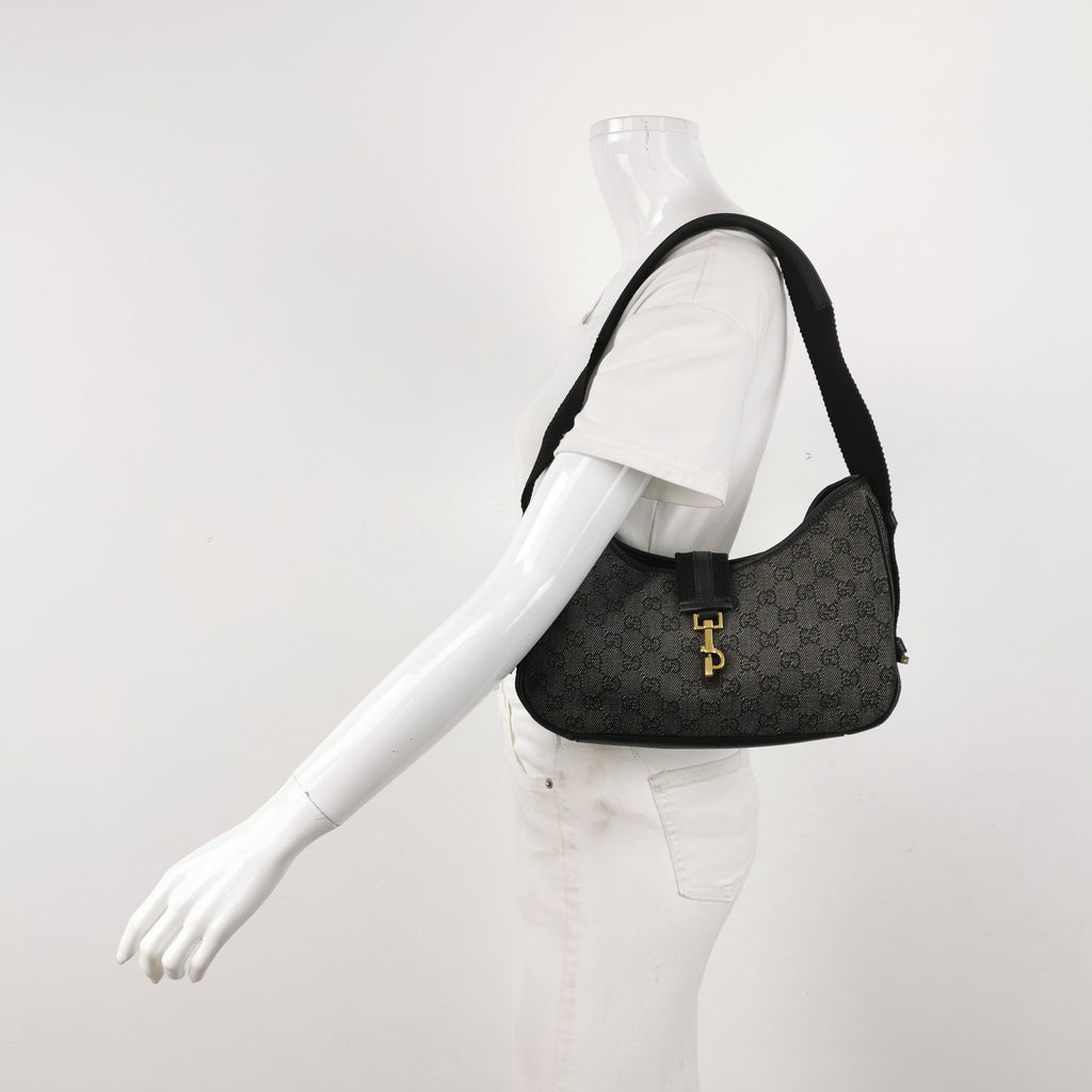 Gucci GG Jackie Denim Canvas Black