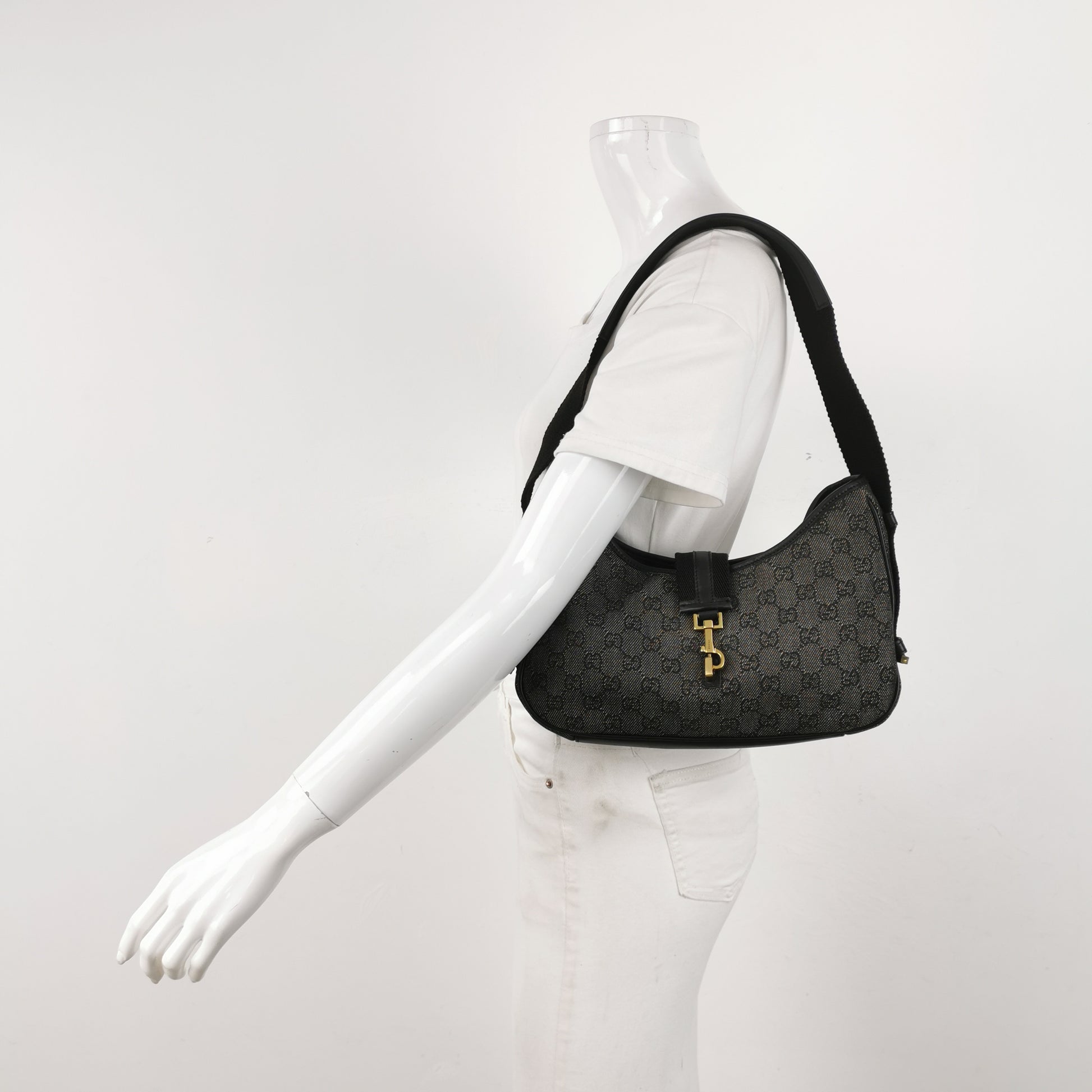 Gucci GG Jackie Denim Canvas Black