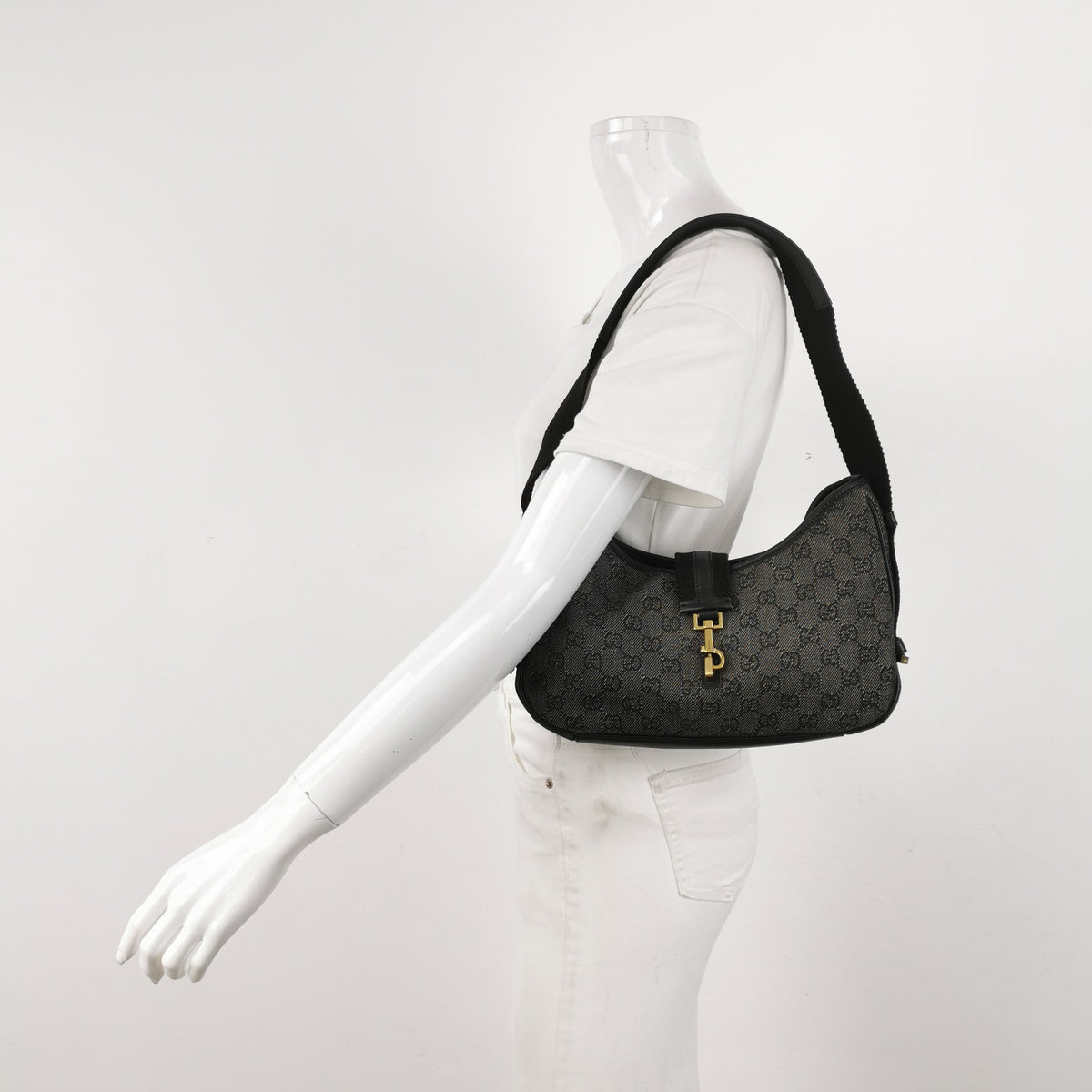 Gucci GG Jackie Denim Canvas Black