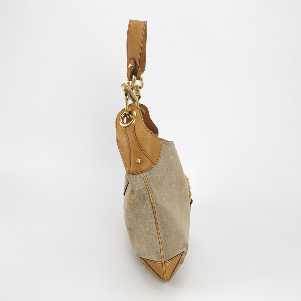 Gucci Jackie Suede Beige Brown