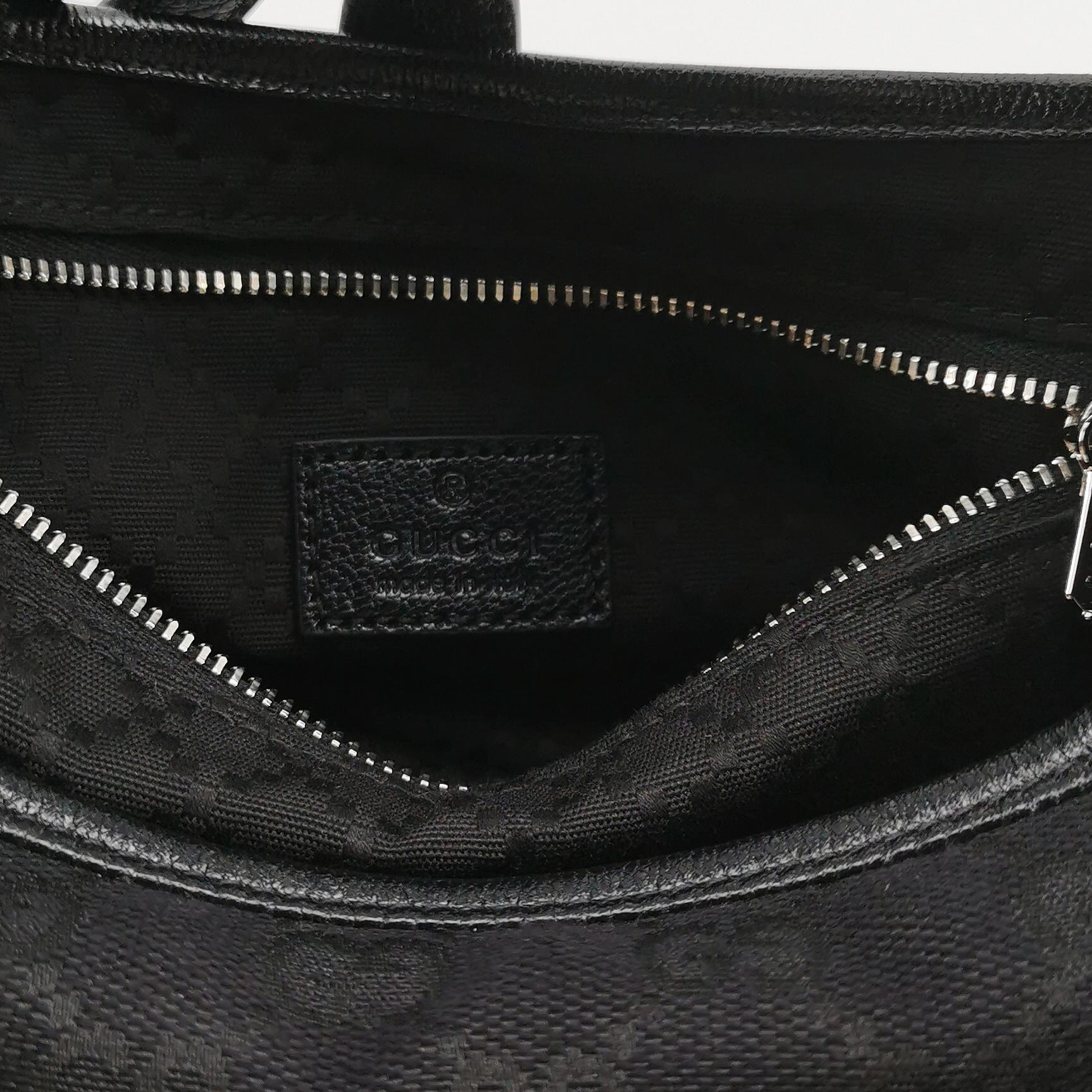 Gucci Jackie Slim Shoulder Bag Canvas Back