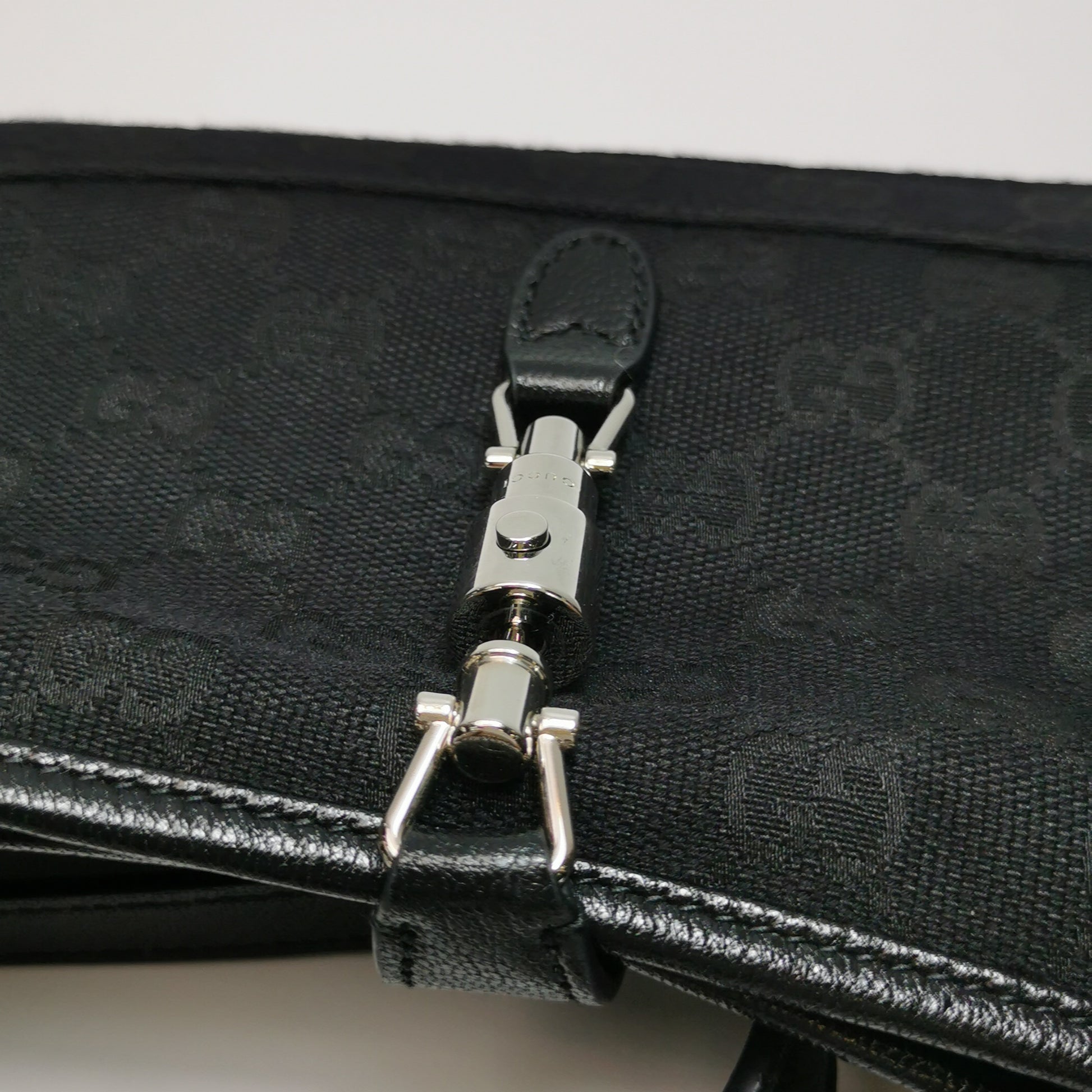 Gucci Jackie Slim Shoulder Bag Canvas Back