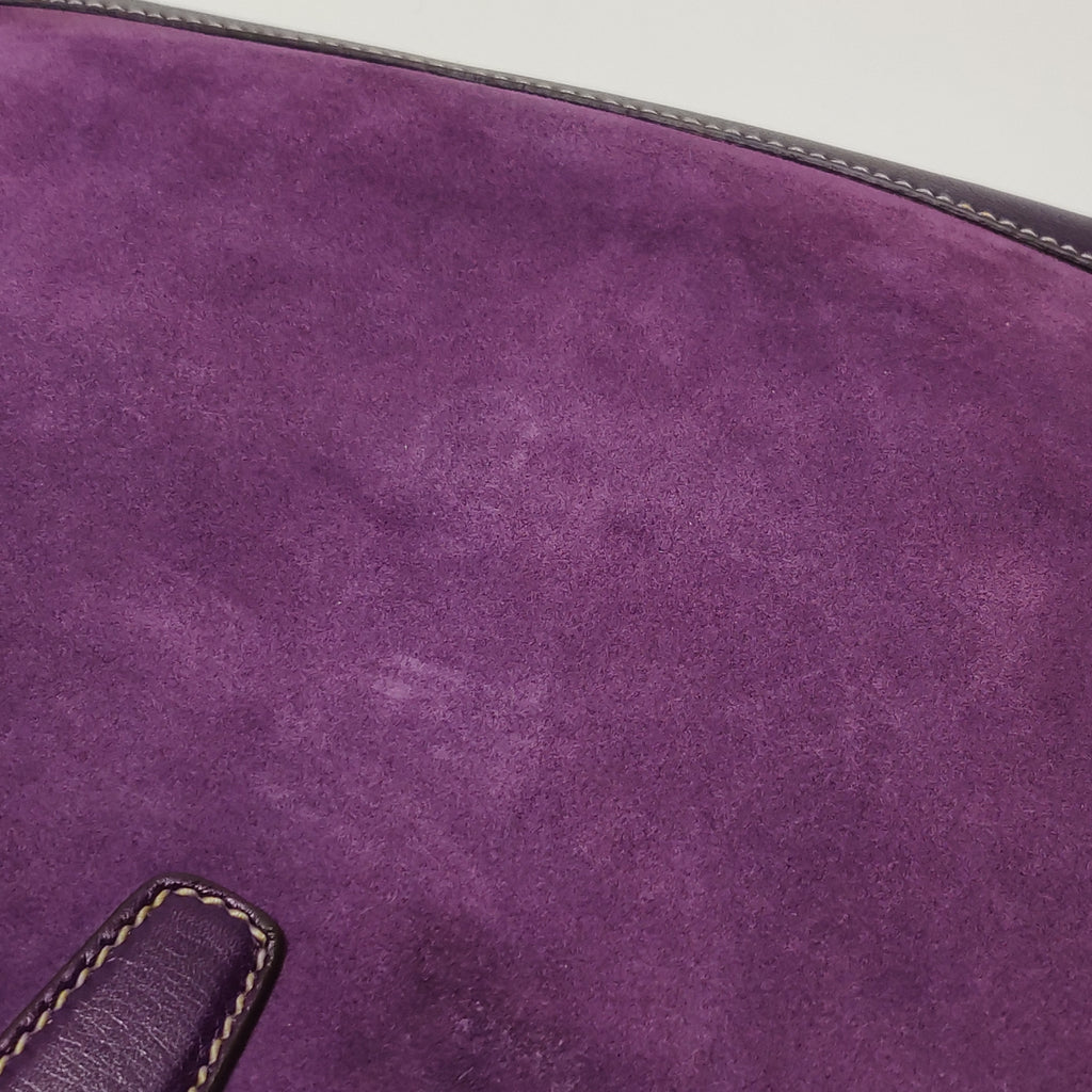 Gucci Jackie Suede Studded O Bouvier Hobo