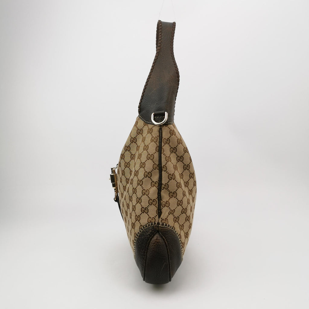 Gucci Jackie Canvas Bamboo Tassel