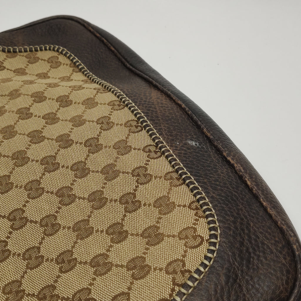 Gucci Jackie Canvas Bamboo Tassel