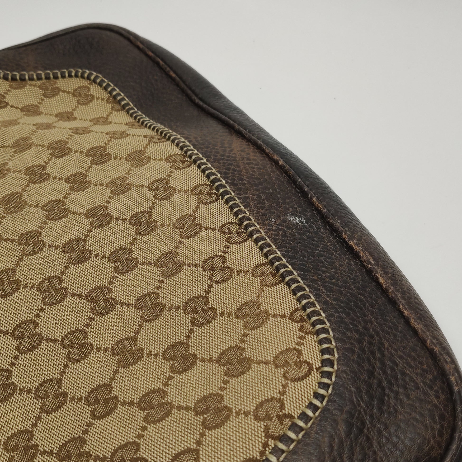 Gucci Jackie Canvas Bamboo Tassel