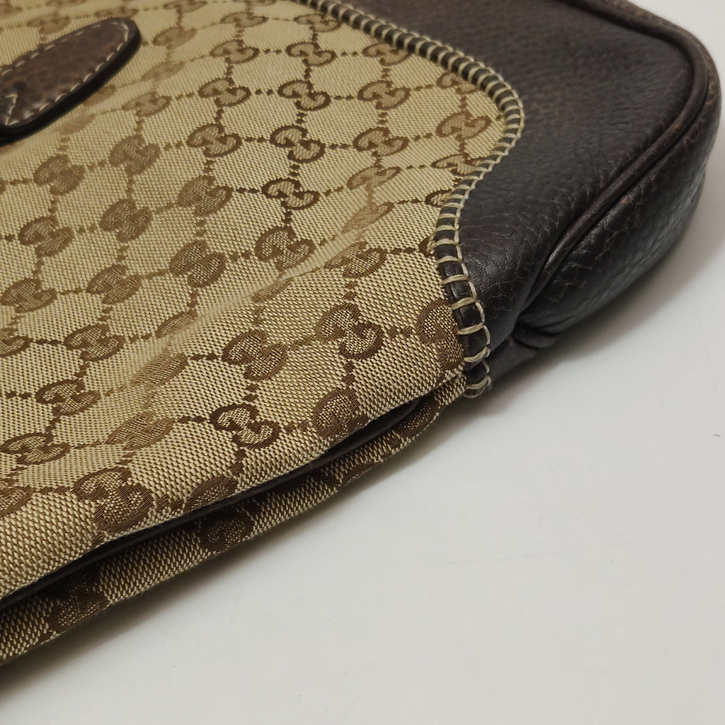 Gucci Jackie Canvas Bamboo Tassel