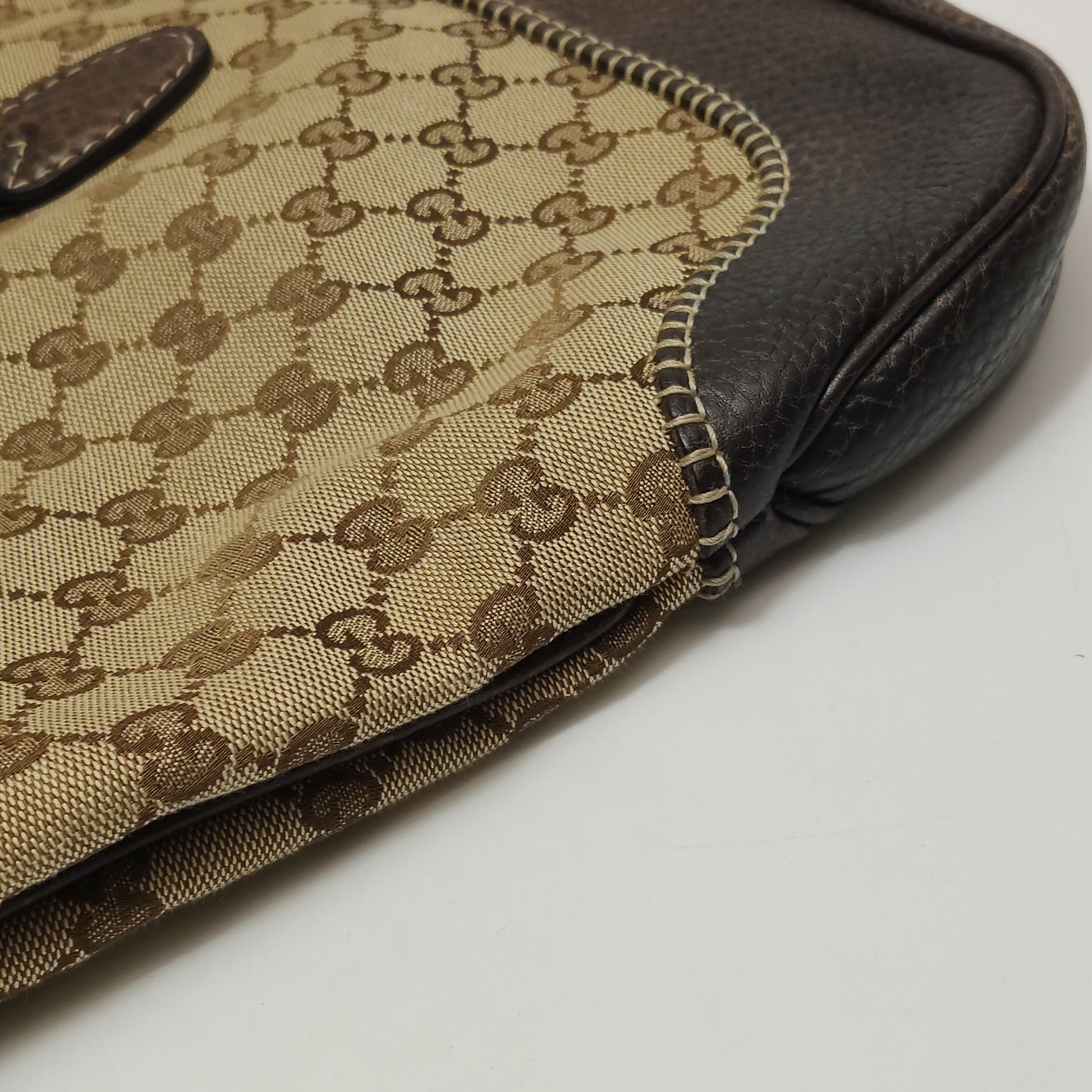 Gucci Jackie Canvas Bamboo Tassel