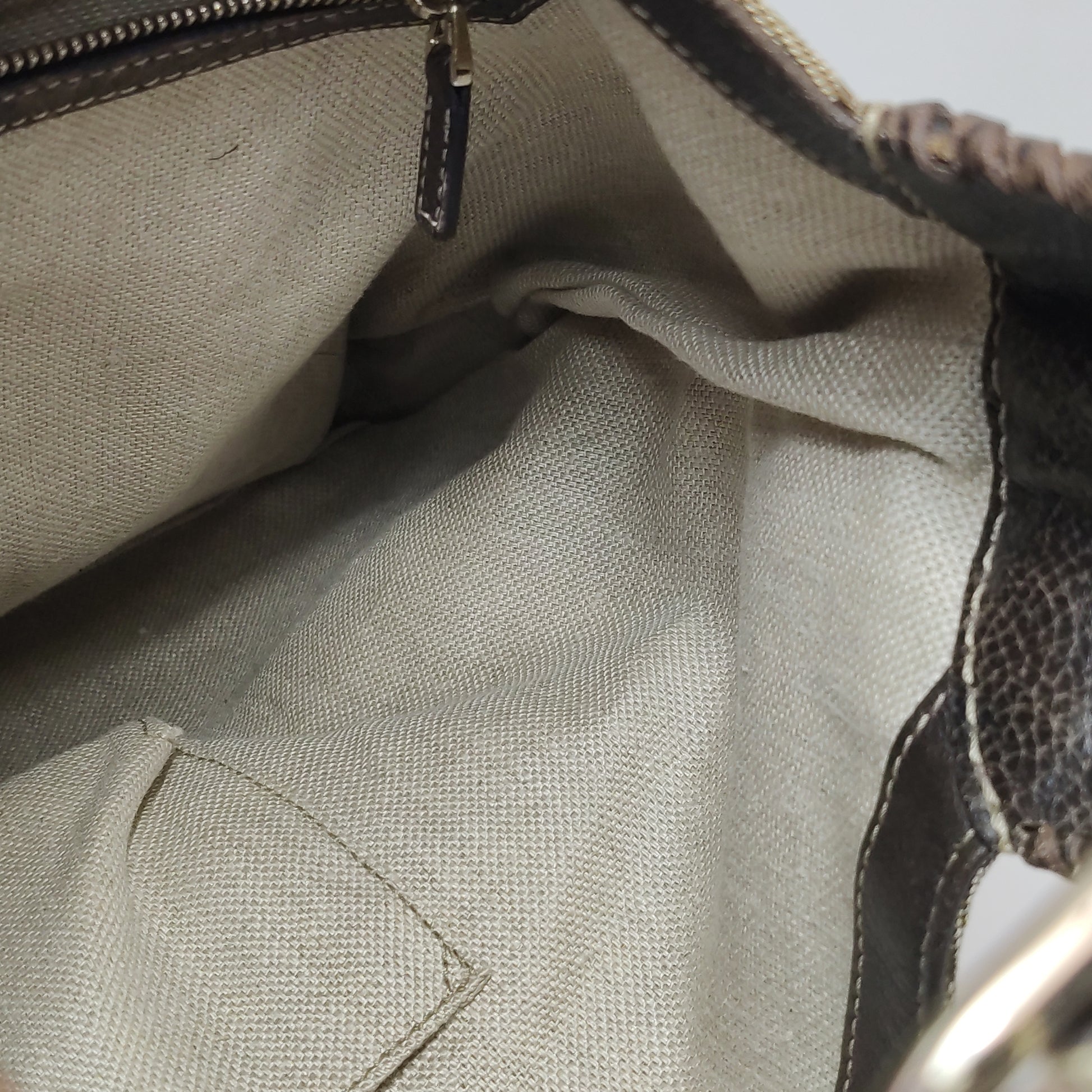 Gucci Jackie Canvas Bamboo Tassel