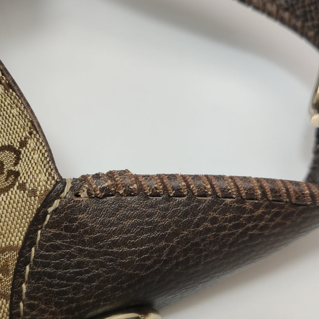 Gucci Jackie Canvas Bamboo Tassel