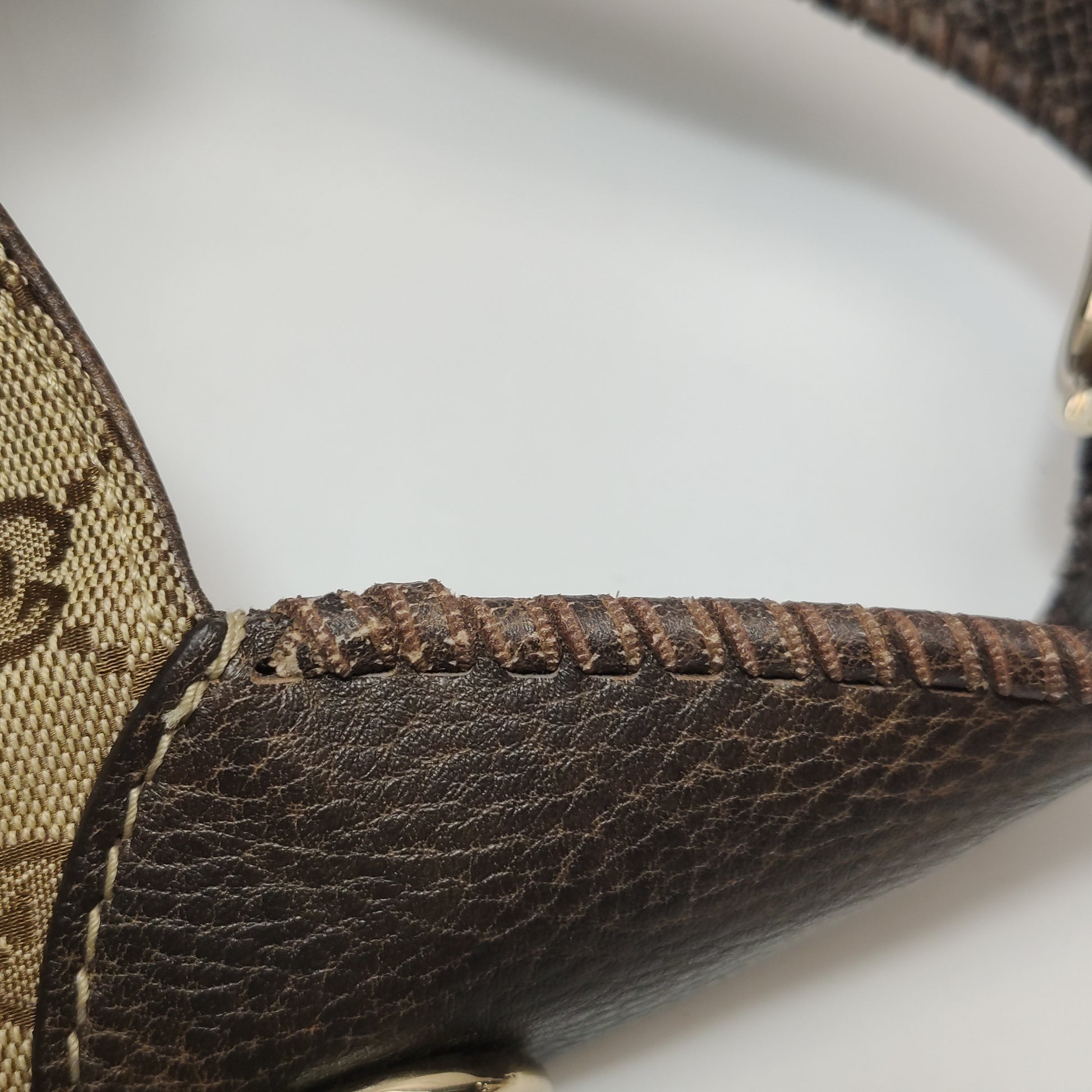 Gucci Jackie Canvas Bamboo Tassel