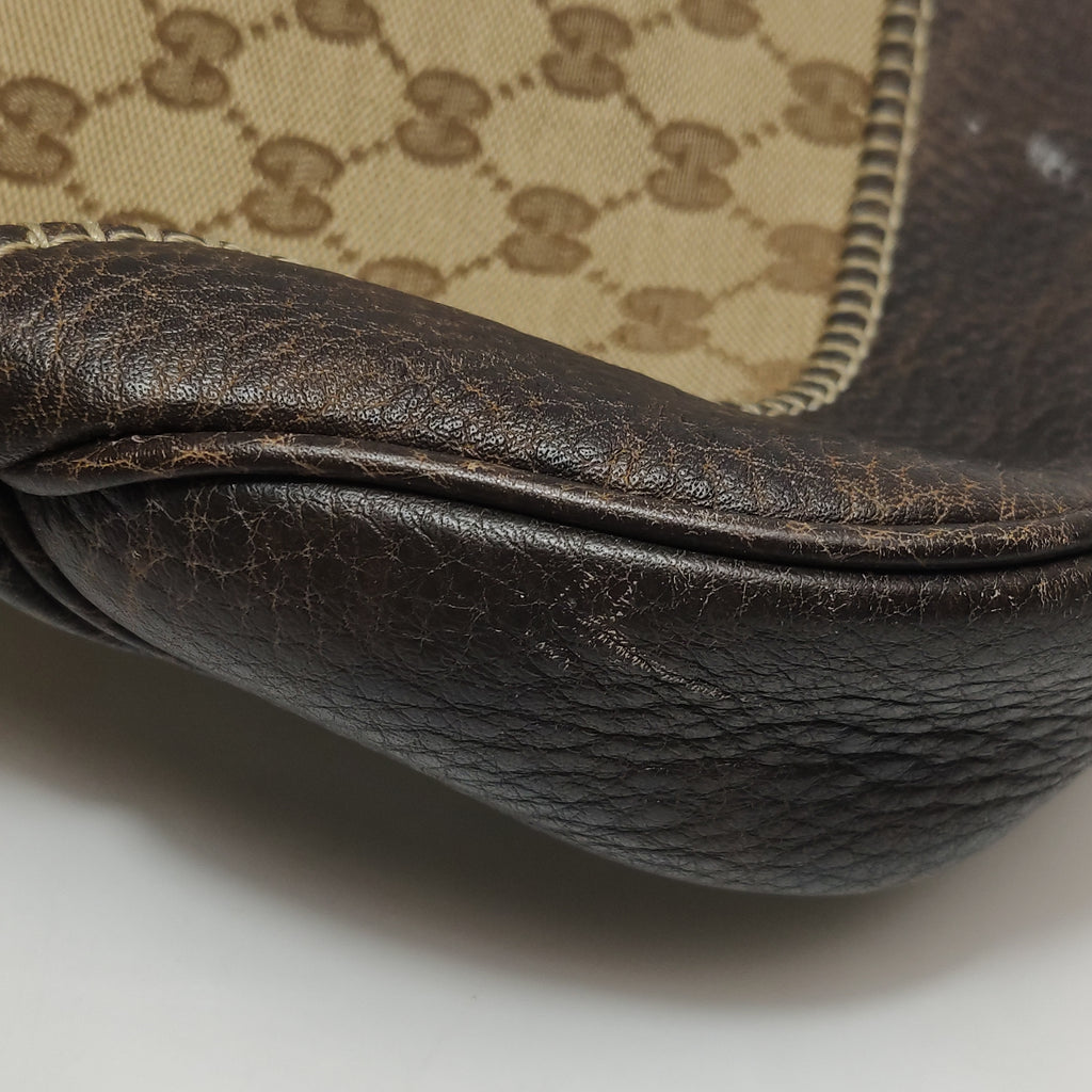 Gucci Jackie Canvas Bamboo Tassel