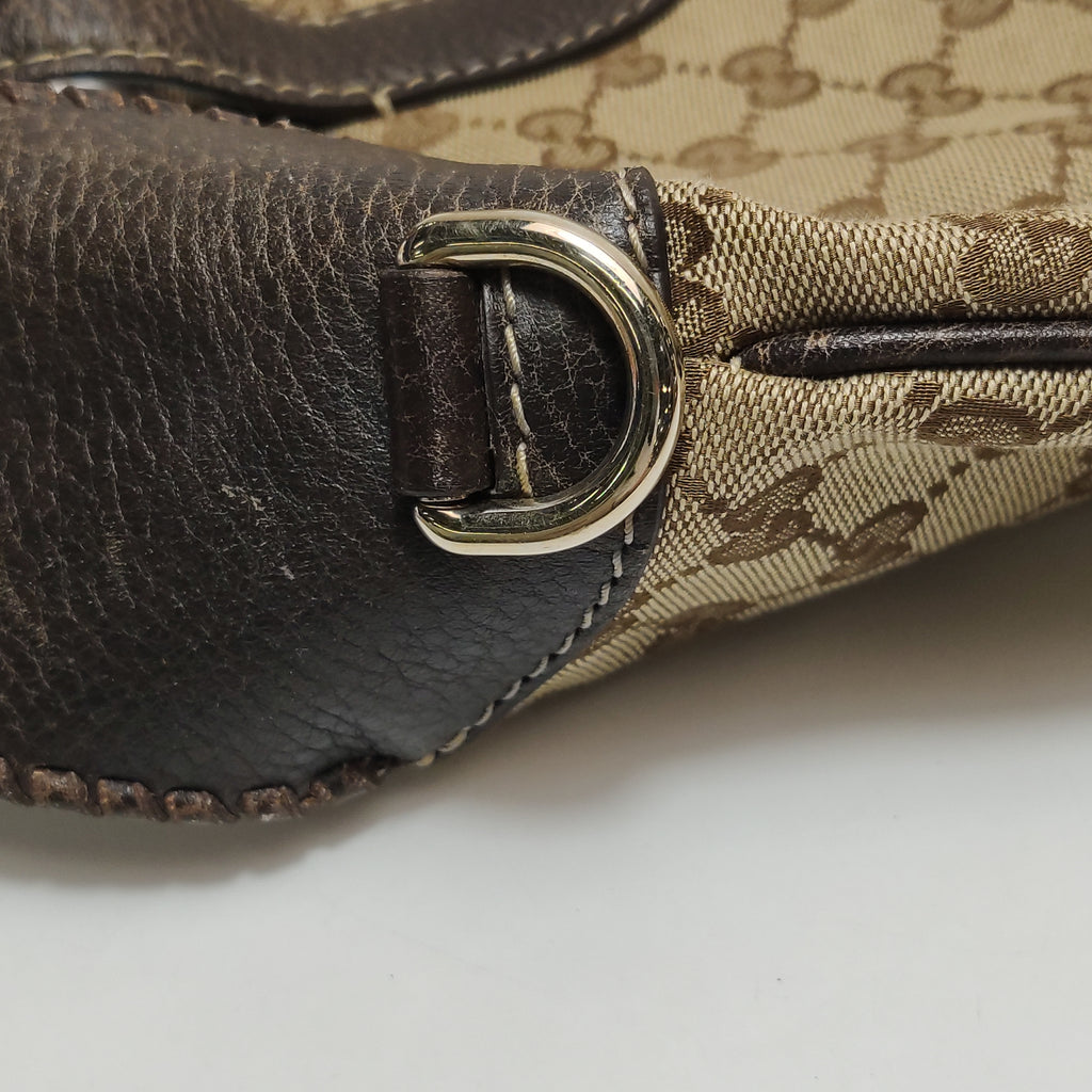 Gucci Jackie Canvas Bamboo Tassel