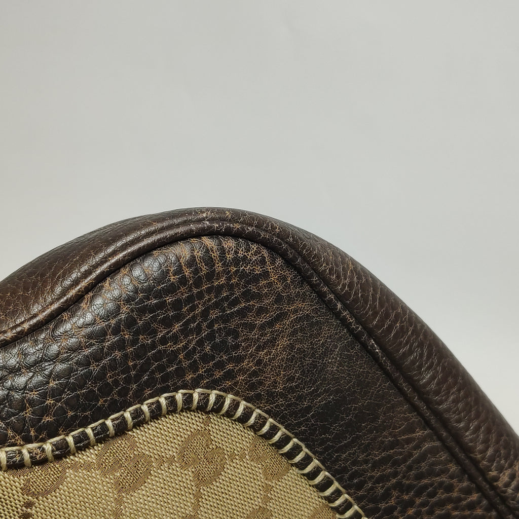 Gucci Jackie Canvas Bamboo Tassel