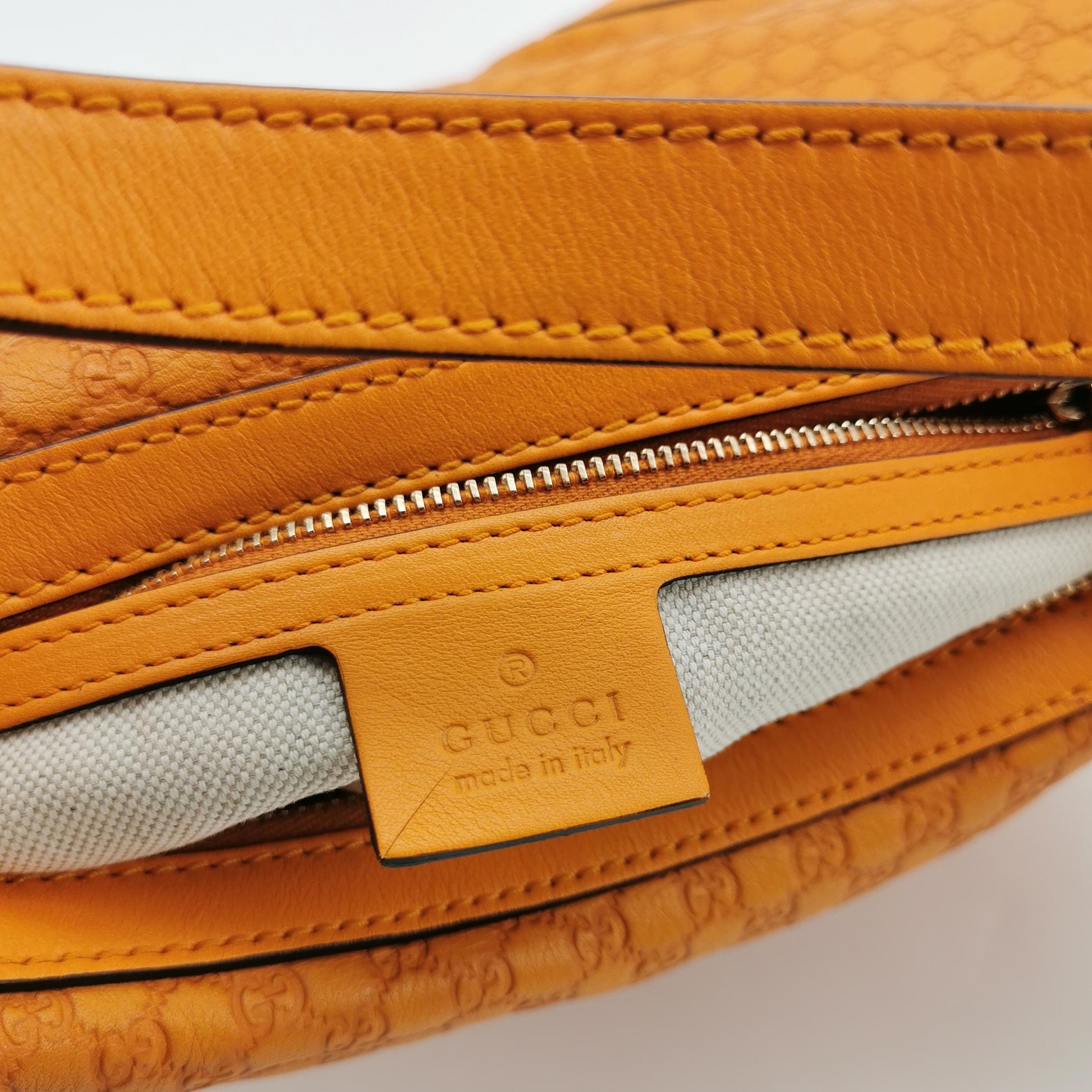 Gucci Microguccissima Nice Shoulder Bag Orange