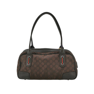 Gucci Princy Nylon Monogram Shoulder Bag Brown
