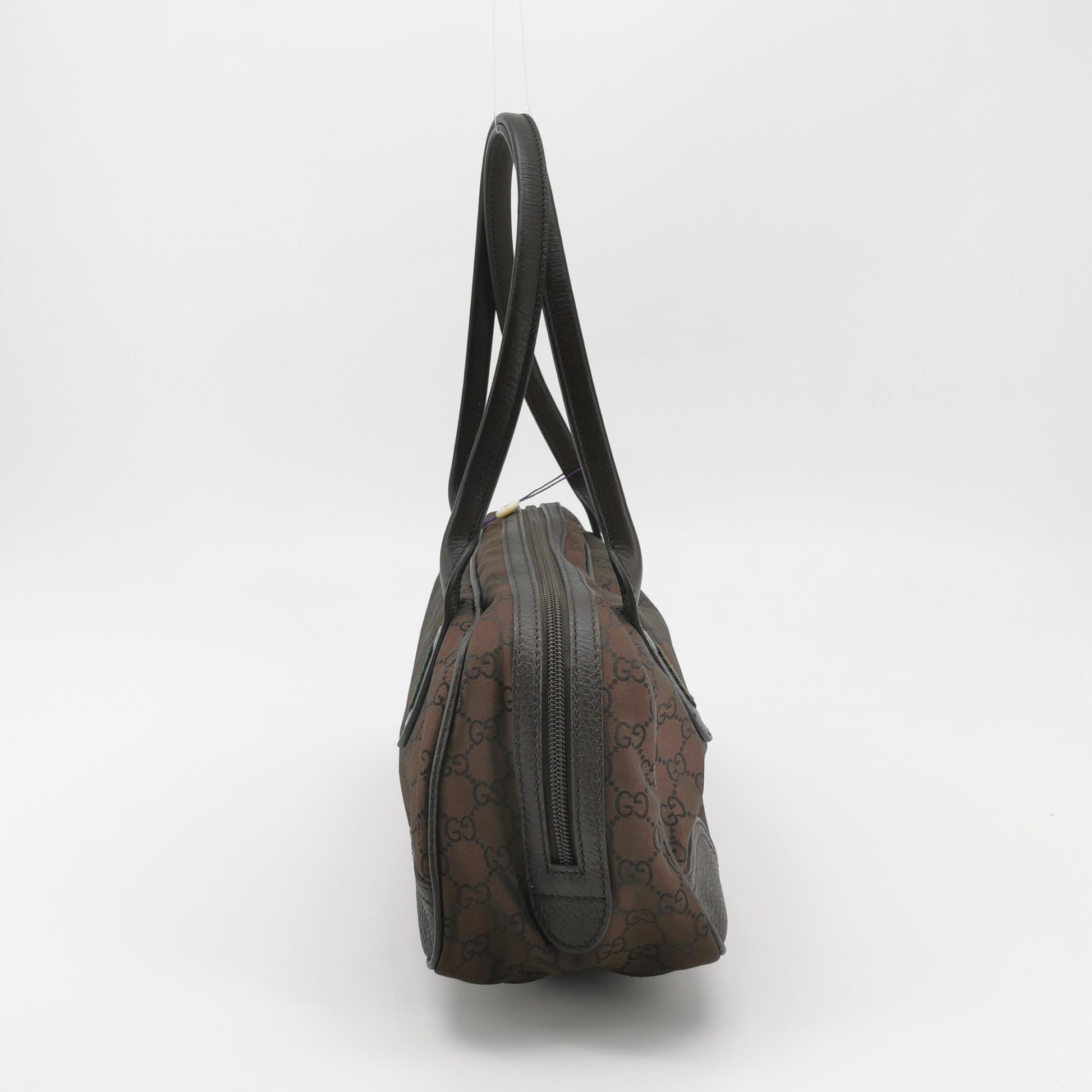 Gucci Princy Nylon Monogram Shoulder Bag Brown