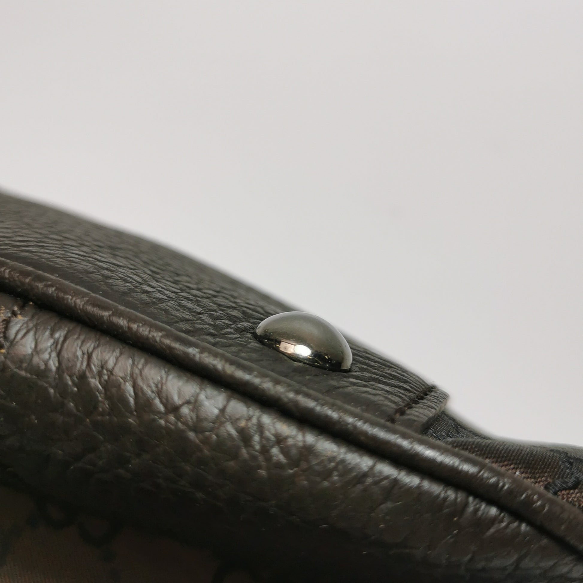 Gucci Princy Nylon Monogram Shoulder Bag Brown