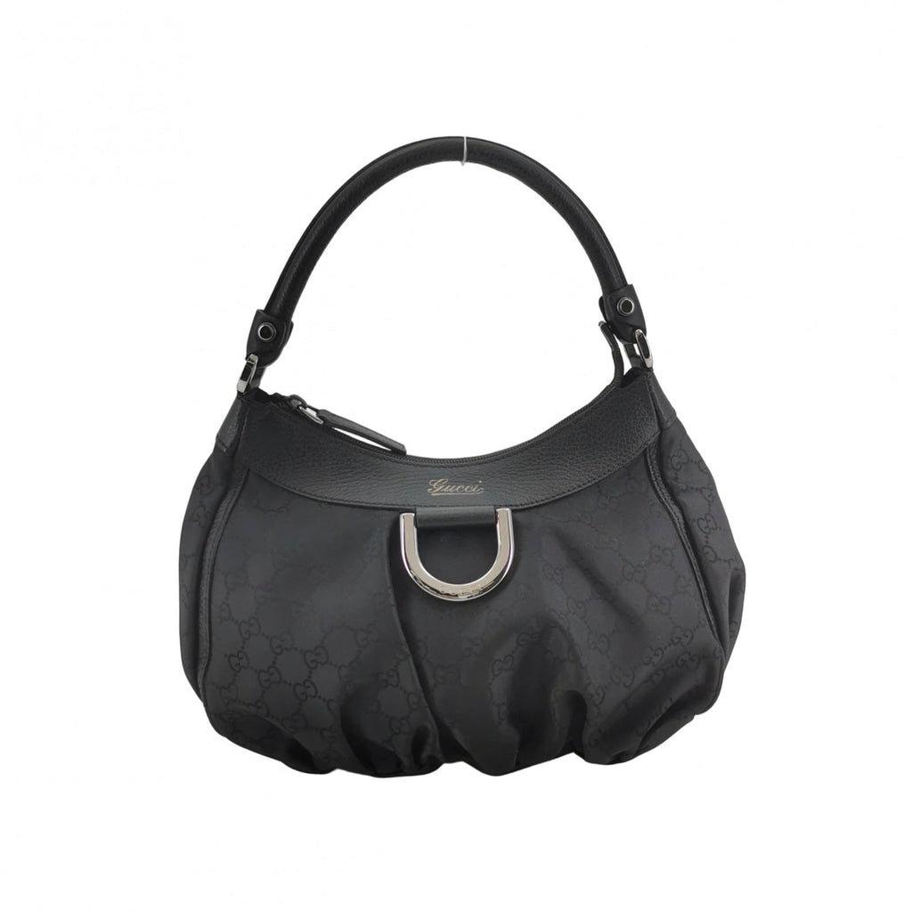 Gucci Abbey D-ring Hobo Shoulder Bag Black