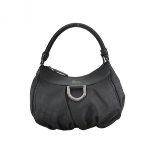 Gucci Abbey D-ring Hobo Shoulder Bag Black