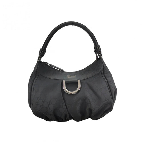 Gucci Abbey D-ring Hobo Shoulder Bag Black