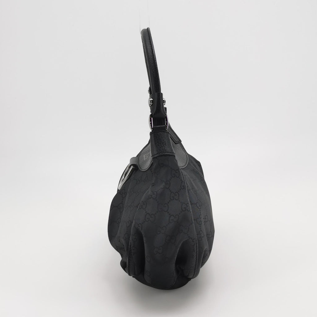 Gucci Abbey D-ring Hobo Shoulder Bag Black