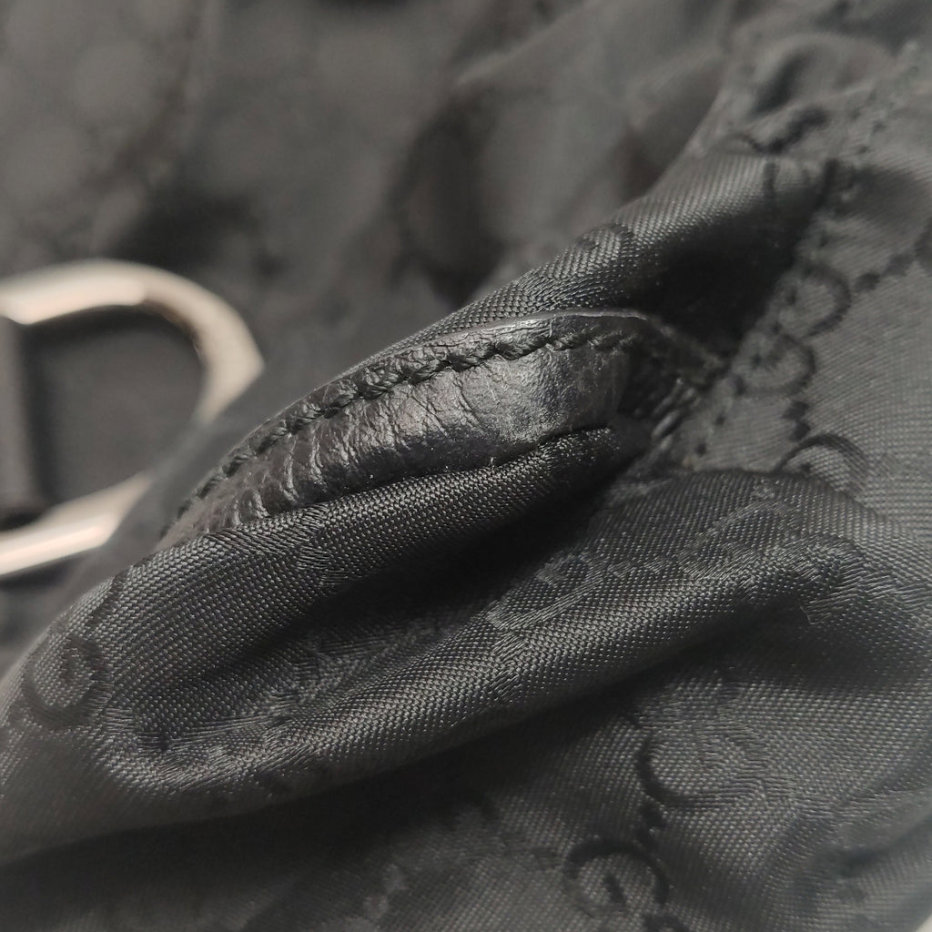 Gucci Abbey D-ring Hobo Shoulder Bag Black
