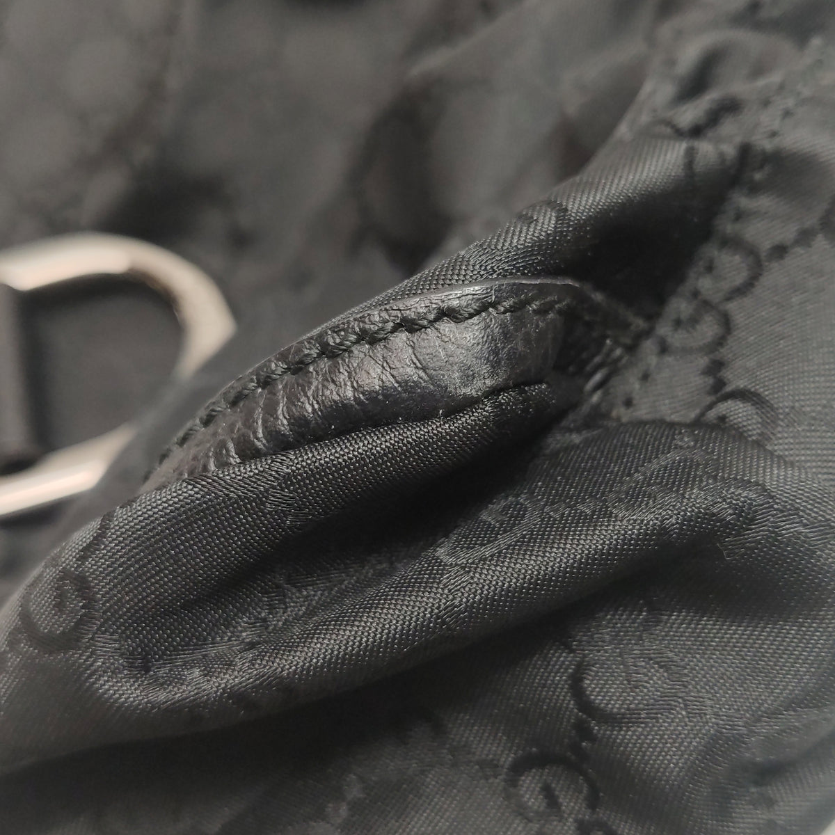 Gucci Abbey D-ring Hobo Shoulder Bag Black