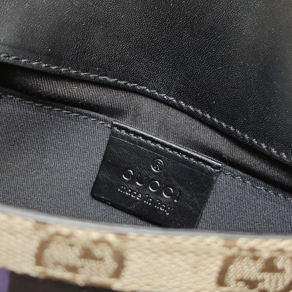 Gucci Tom Ford Monogram Horsebit Web Clutch Purple