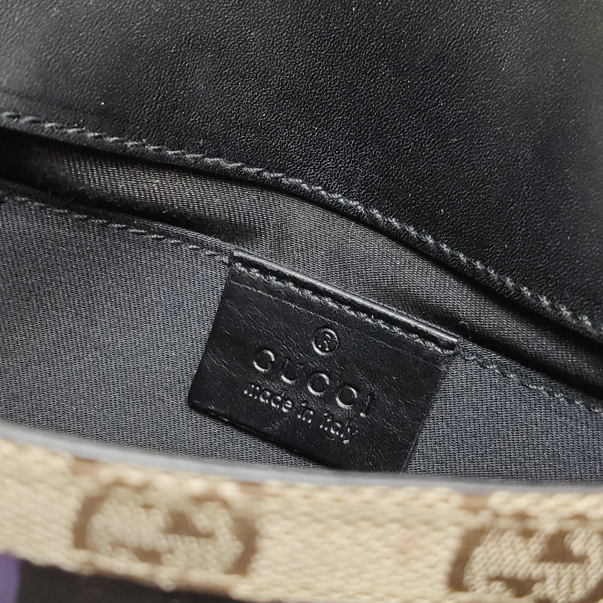 Gucci Tom Ford Monogram Horsebit Web Clutch Purple
