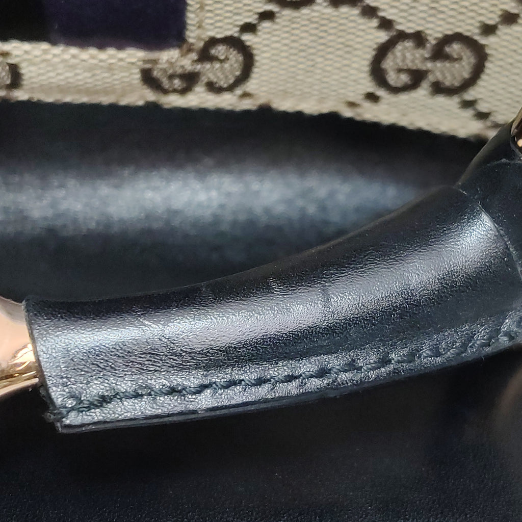 Gucci Tom Ford Monogram Horsebit Web Clutch Purple