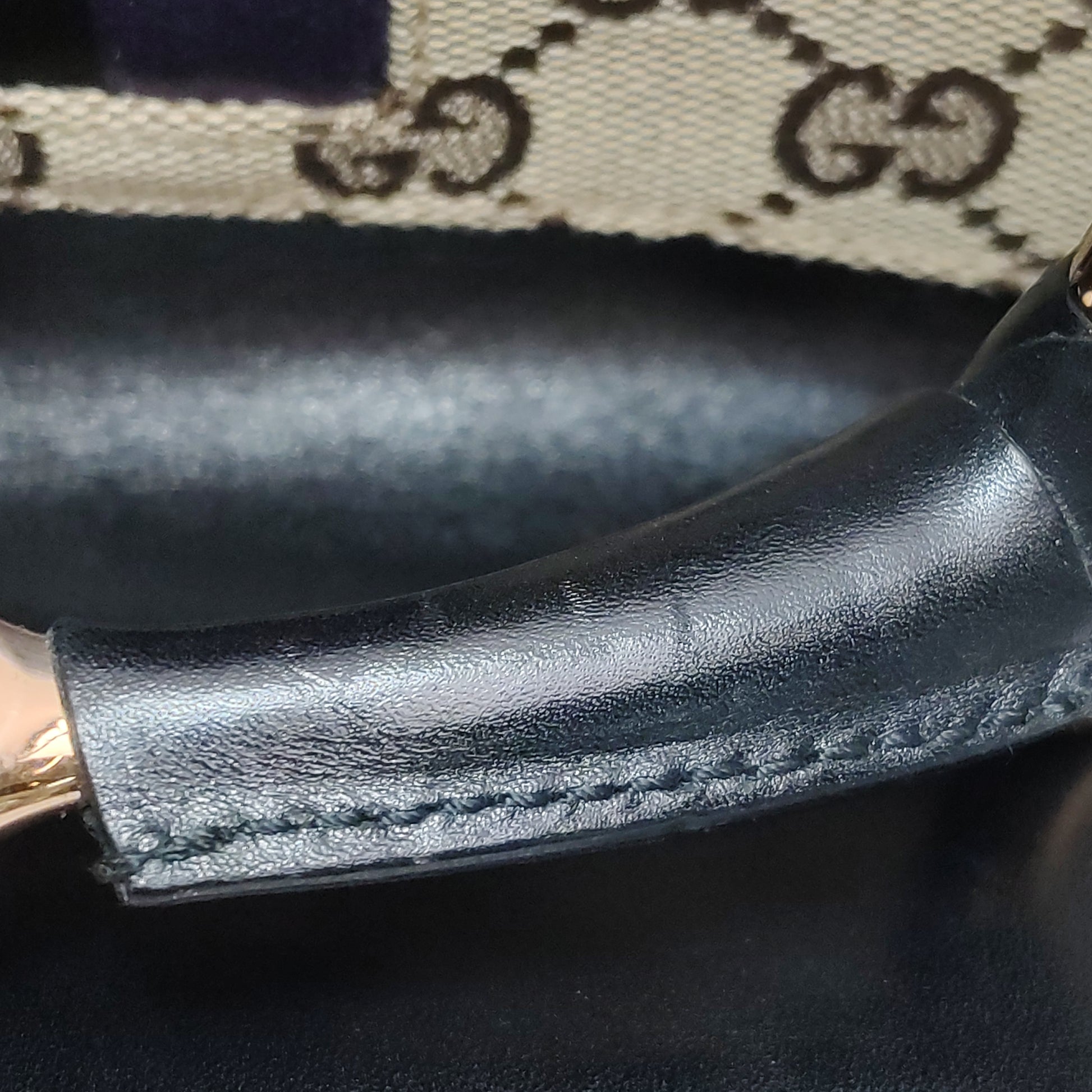 Gucci Tom Ford Monogram Horsebit Web Clutch Purple