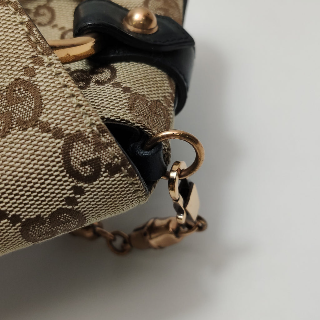 Gucci Tom Ford Monogram Horsebit Web Clutch Purple