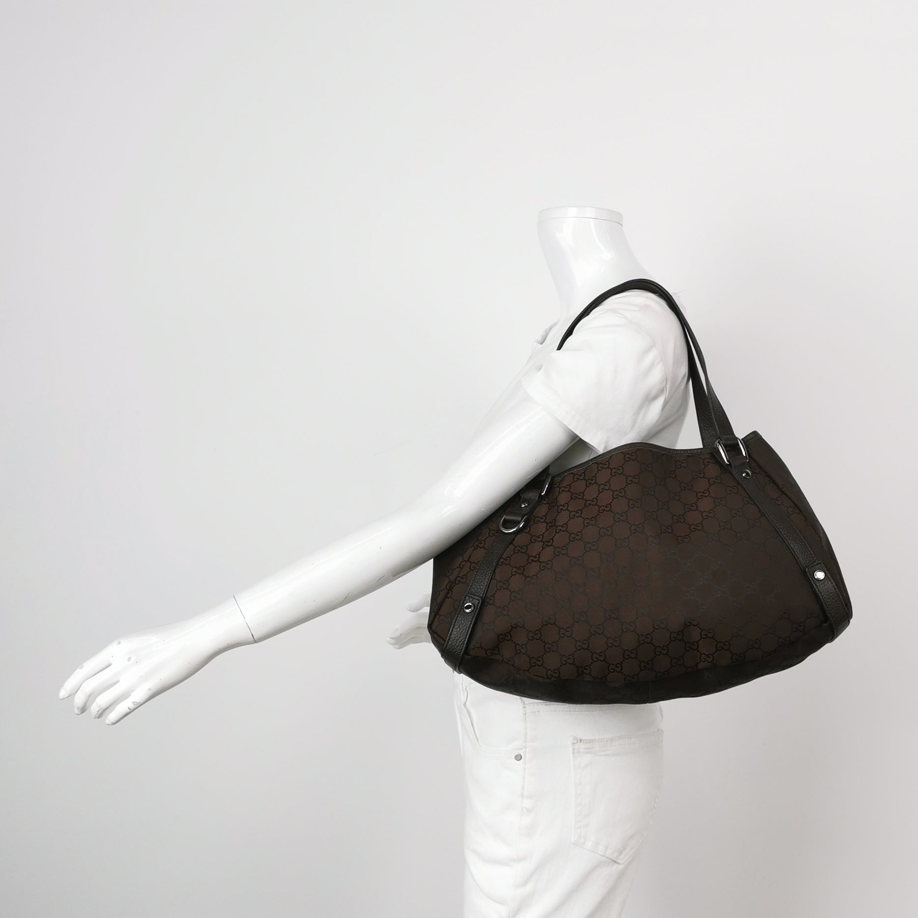 Gucci Abbey Hobo Dark Brown