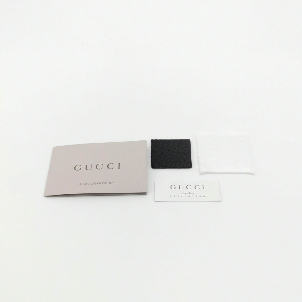 Gucci Web Hobo Medium Grained Calfskin Black