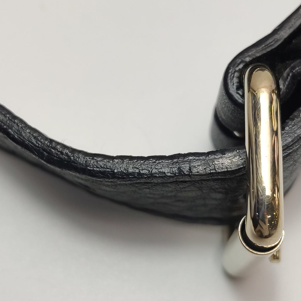 Gucci Web Hobo Medium Grained Calfskin Black