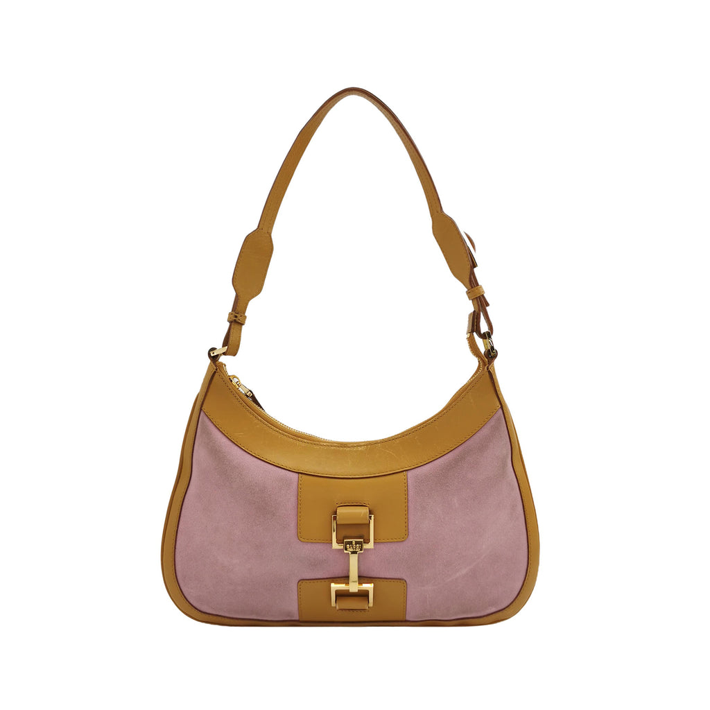 Gucci Jackie Suede Trim Pink