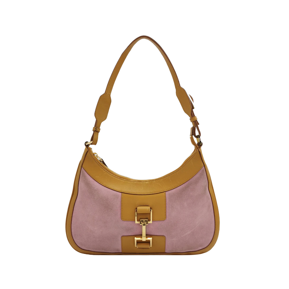 Gucci Jackie Suede Trim Pink