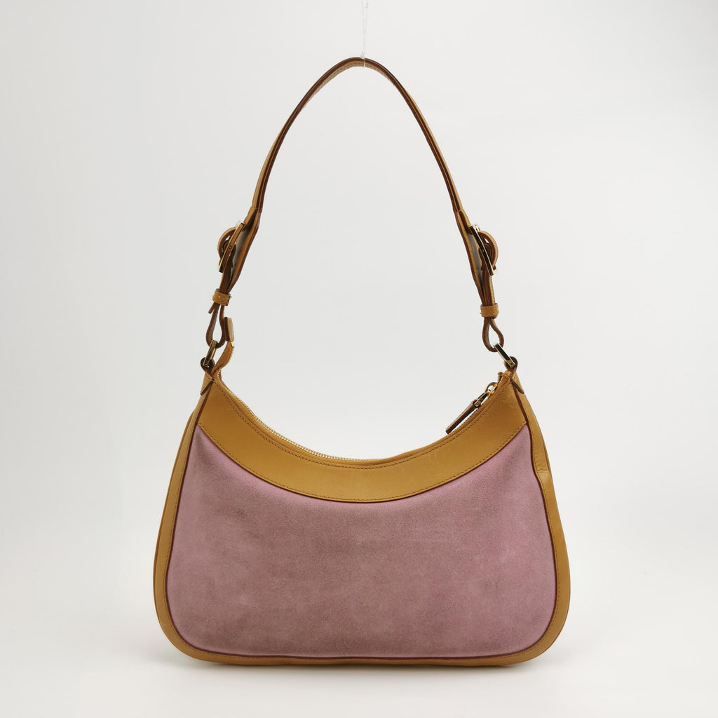 Gucci Jackie Suede Trim Pink